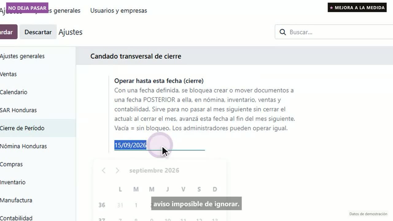 Vista del video: Nadie pasa de página sin cerrar el mes